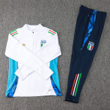 24-25 Italy White Half Pull Tracksuit (半拉链)