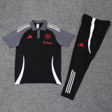 25-26 Man Utd Black Polo Tracksuit