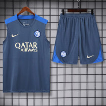 24-25 INT Dark gray Tank top and shorts suit