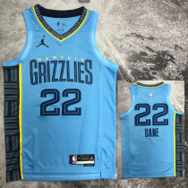 22-23 GRIZZLIES BANE #22 Blue Top Quality Hot Pressing NBA Jersey (Trapeze Edition)