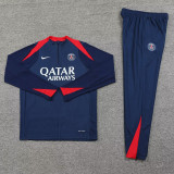24-25 PSG Royal blue Half Pull Tracksuit (半拉链)