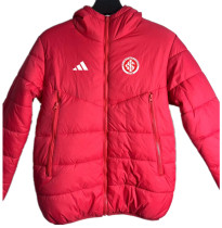 24-25 Internacional Red Hooded Cotton Coat #棉衣