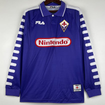1998-1999 Fiorentina Home Retro Long Sleeve Soccer Jersey (长袖)