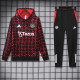 24-25 Man Utd Red Black Hoodie Tracksuit (卫衣套装)