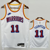 24-25 WARRIORS THOMPSON #11 White Retro Top Quality Hot Pressing NBA Jersey