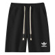 2025 AD Black Pure Cotton Fabric Casual Short Pants