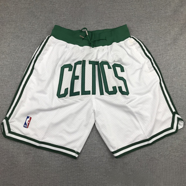 Celtic White City Edition Top Quality NBA Pocket Pants #凯尔特人
