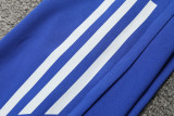 2024 AD Blue Half Pull Tracksuit (半拉链)
