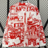 2024 Japan Red & Black Double Sided Windbreaker (双面风衣)