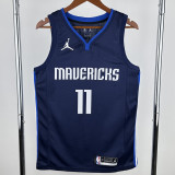 20-21 Dallas Mavericks IRVING #11 Royal Blue Top Quality Hot Pressing NBA Jersey (Trapeze Edition)飞人版