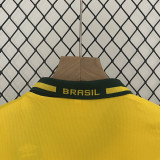 1994 Brazil Home Kids Retro Soccer Jersey