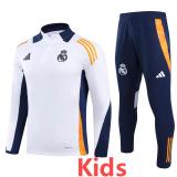 24-25 RMA White Kids Half Pull Tracksuit (童装)(半拉链)