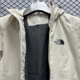 2024 TNF Velvet Thickened warm Beige Outdoor Jackets #F3 加绒冲锋衣