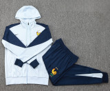 24-25 France Light blue Hoodie Jacket Tracksuit #F587