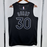 WARRIORS CURRY #30 Black Glory Edition Top Quality Hot Pressing NBA Jersey 荣耀版