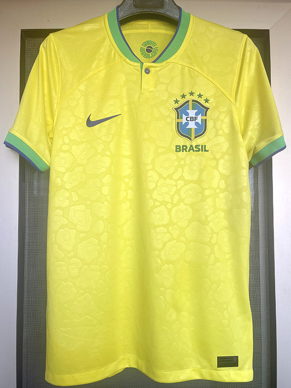 22-23 Brazil Home World Cup Fans Soccer Jersey