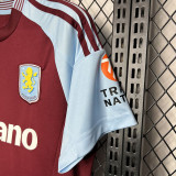 24-25 Aston Villa Home Fans Soccer Jersey