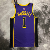 22-23 LAKERS RUSSELL #1 Purple Top Quality Hot Pressing NBA Jersey (Trapeze Edition)