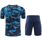 24-25 Napoli Black Blue Training Short Suit