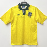 1991-1993 Brazil Home Retro Soccer Jersey