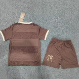 24-25 Flamengo Brown Commemorative Edition Kids Soccer Jersey