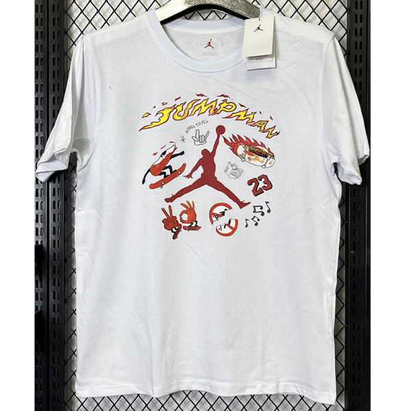 T267 Jordan White High Quality Casual T-Shirt