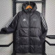23-24 Man Utd Black Hooded Cotton Coat White Edge (白色边) 棉衣