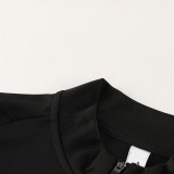 2024 AD Black Kids Half Pull Tracksuit #AB05 (童装) (半拉链)