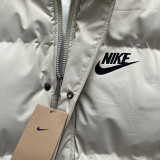 24-25 MF3 NK White Hooded Cotton Coat #棉衣