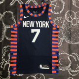 KNICKS ANTHONY #7 Black Top Quality Hot Pressing NBA Jersey