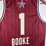 23-24 ALL-STAR BOOKE #1 Red Top Quality Hot Pressing NBA Jersey