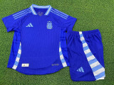 24-25 Argentina Away Kids Player Version Soccer Jersey (球员童装)