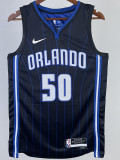 22-23 Magic ANTHONY #50 Black Top Quality Hot Pressing NBA Jersey（黑色条纹）