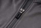 24-25 TOT Dark gray Hoodie Half Pull Tracksuit #F566半拉连帽
