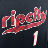 23-24 Trail Blazers SIMMONS #1 Black City Edition Top Quality Hot Pressing NBA Jersey