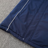 24-25 Argentina Royal Blue Hooded Windbreaker Fabric Cotton Coat #G184(蓝标)