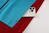 24-25 Roma Red blue Jacket Tracksuit #02