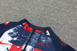 24-25 PSG Royal blue Half Pull Tracksuit (半拉链)(印花)