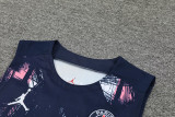 24-25 PSG Dark blue Tank top and shorts suit