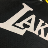 LAKERS Glory version JAMES #6 Black Top Quality Hot Pressing NBA Jersey