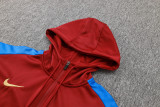 24-25 BAR Jujube red Hoodie Jacket Tracksuit #F601