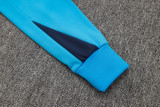 24-25 CHE Lake blue Hoodie Half Pull Tracksuit #F606半拉连帽