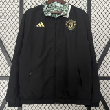 2024 Man Utd Black & Green Double Sided Windbreaker (双面风衣)