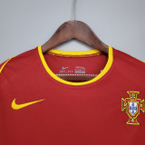 2002 Portugal Home Retro Soccer Jersey