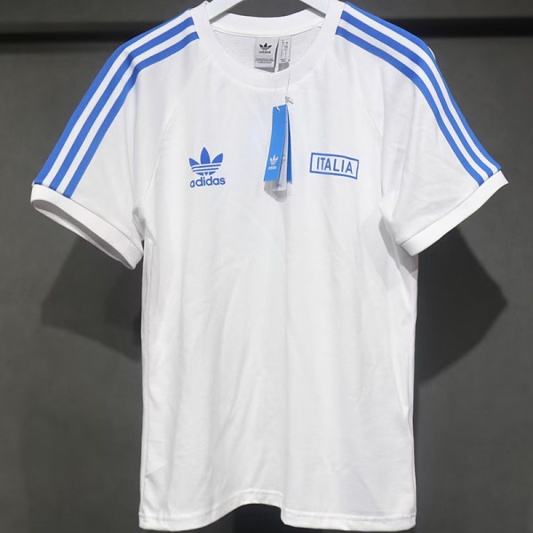2024 Italy White Casual Retro Edition T-Shirts (High Quality)