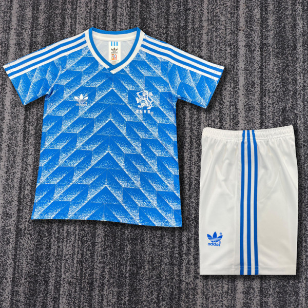 1988 Netherlands Away Kids Retro Soccer Jersey