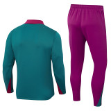 24-25 PSG Dark green Half Pull Tracksuit (半拉链)