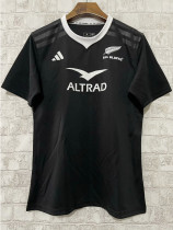 24-25 New Zealand All Blacks Home Rugby Jersey (圆领)