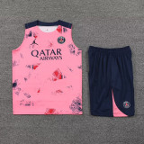 24-25 PSG Pink Tank top and shorts suit