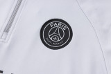 23-24 PSG Light Gray Half Pull Tracksuit (半拉链)